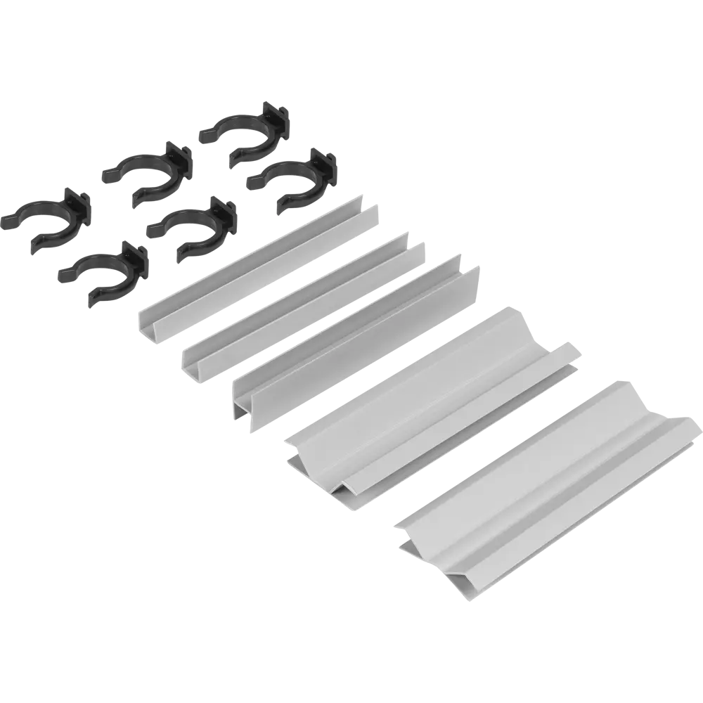 Комплект для установки кухонного цоколя, 15 см, цвет серый Santreyd STLM-2178794