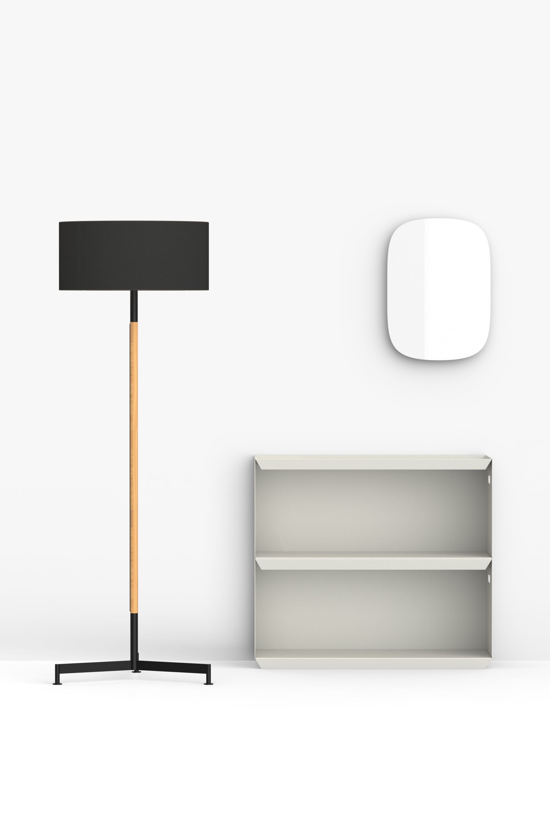 Напольная лампа из ткани и ясеня FUNCTIONALS STOKLAMP ARCH-00089447 - Вид №10