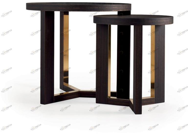 HMD INTERIORS Стол сервисный из фанерованной древесины по контракту Tri sun-id-1503927