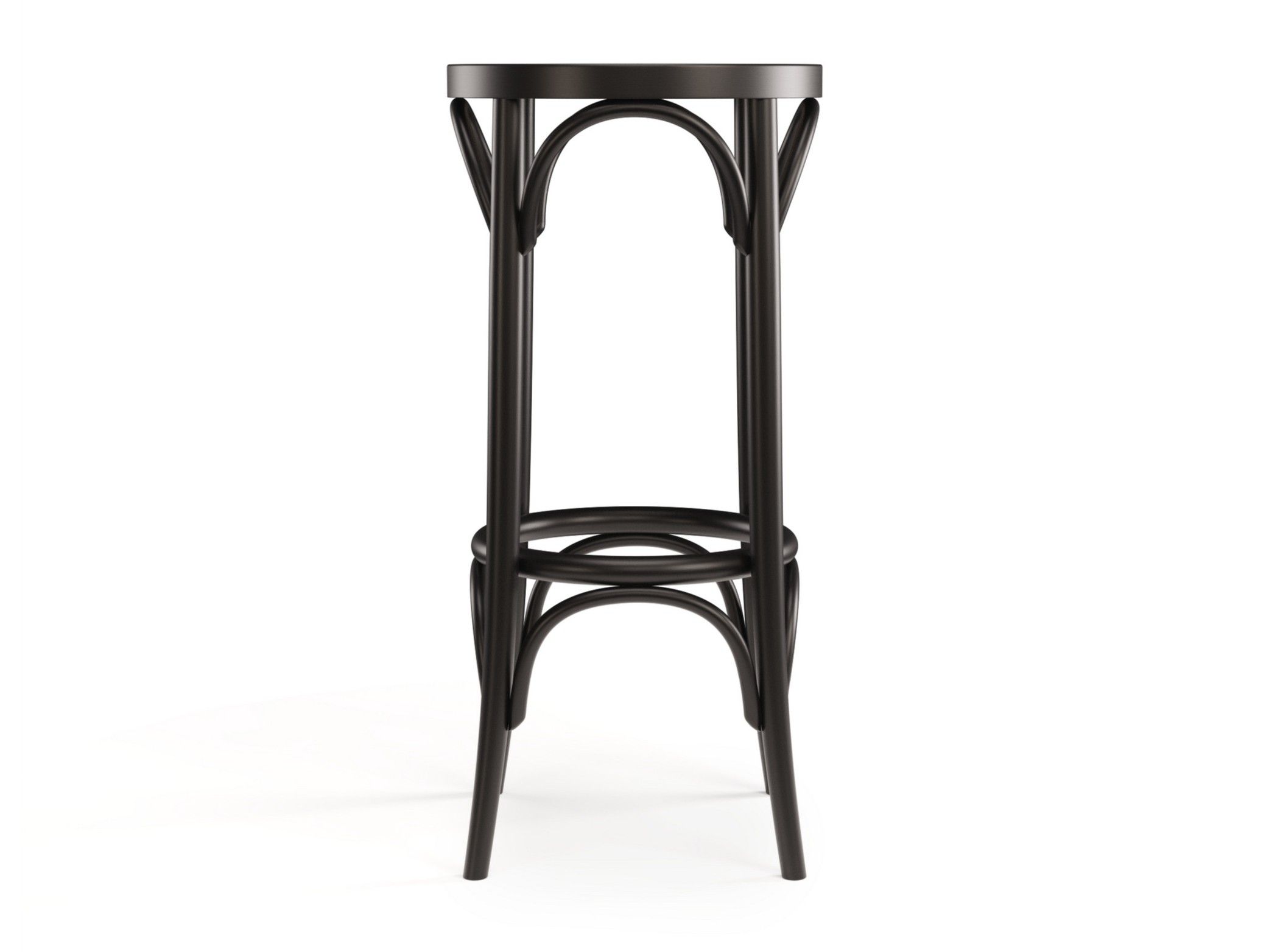 Высокий стул из бука с подставкой для ног TON 73 ARCH-00023211