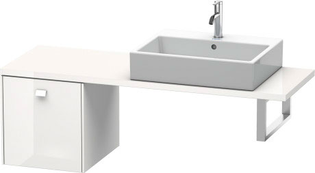 BR512104949 Brioso Шкафчик для компактной консоли Графит матовый, декор Duravit - Вид №2