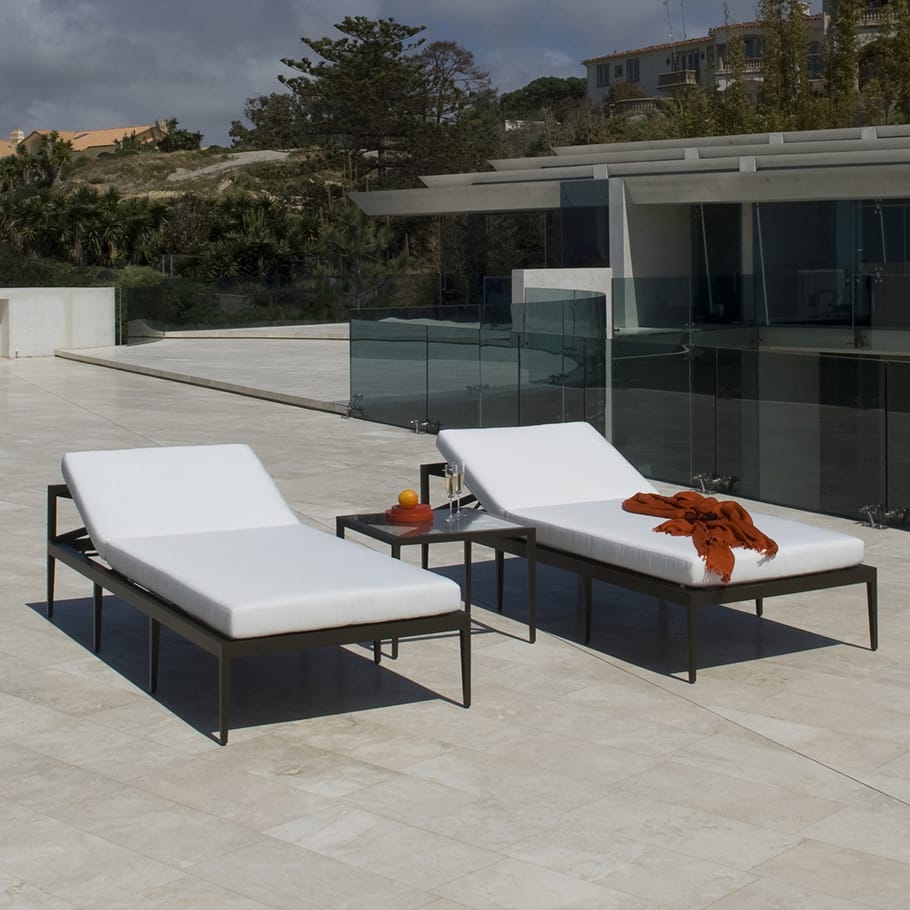 Квадратный стол из алюминия и стекла JANUS et Cie Azimuth ARCH-00127474 - Вид №4