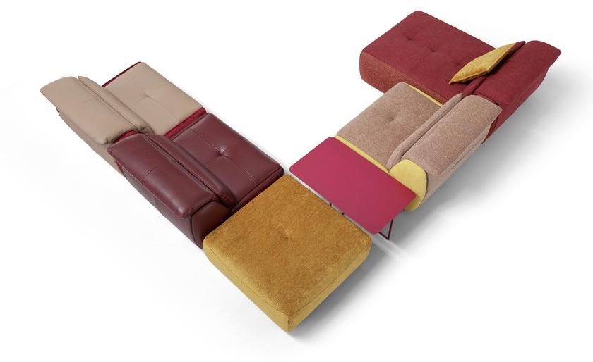 Egoitaliano Модульный кожаный диван с электроприводом Selfy sun-id-1432085 - Вид №5