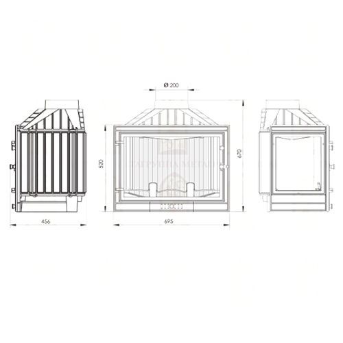 Каминная топка Мета Промо 715 Л 3857 - Вид №1