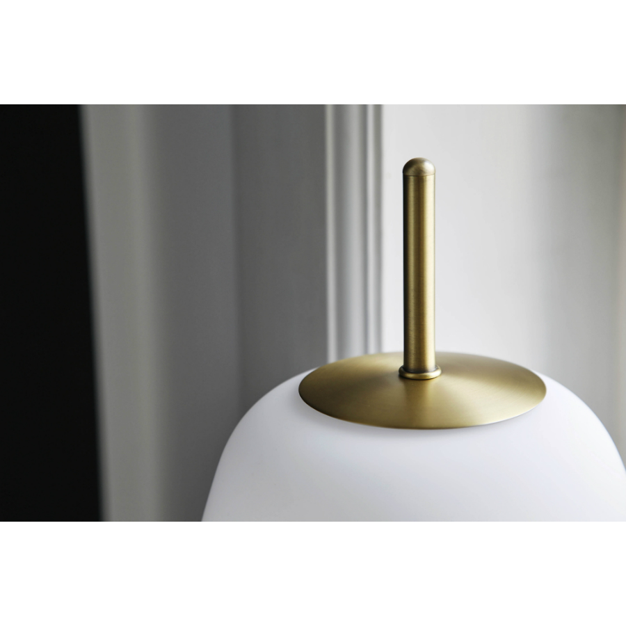 Лампа настольная белый опал 20 см стекло Silk 2577_01184011 FRANDSEN  00-3880849 Бежевый;белый  - Вид №2