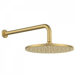 05028707 PREMIUM Тонкий Showerhead + изогнутая рука Матовое Золото GRB MIXERS
