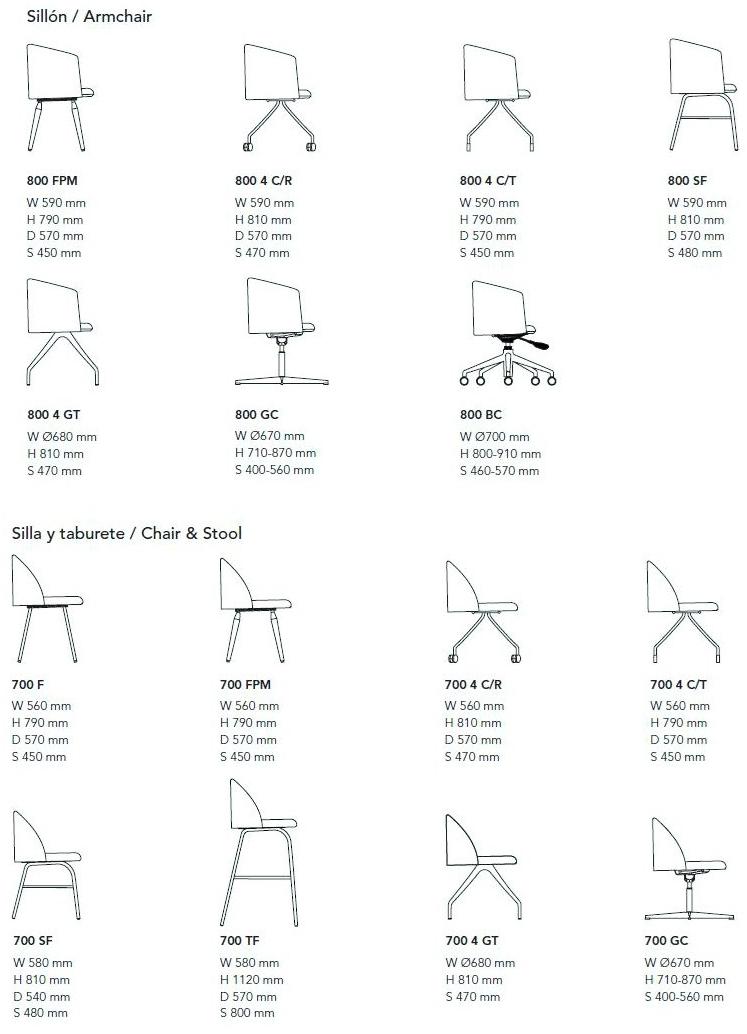 Mobboli Стул из мягкой ткани Chelsea 700 f / fpm - Вид №4