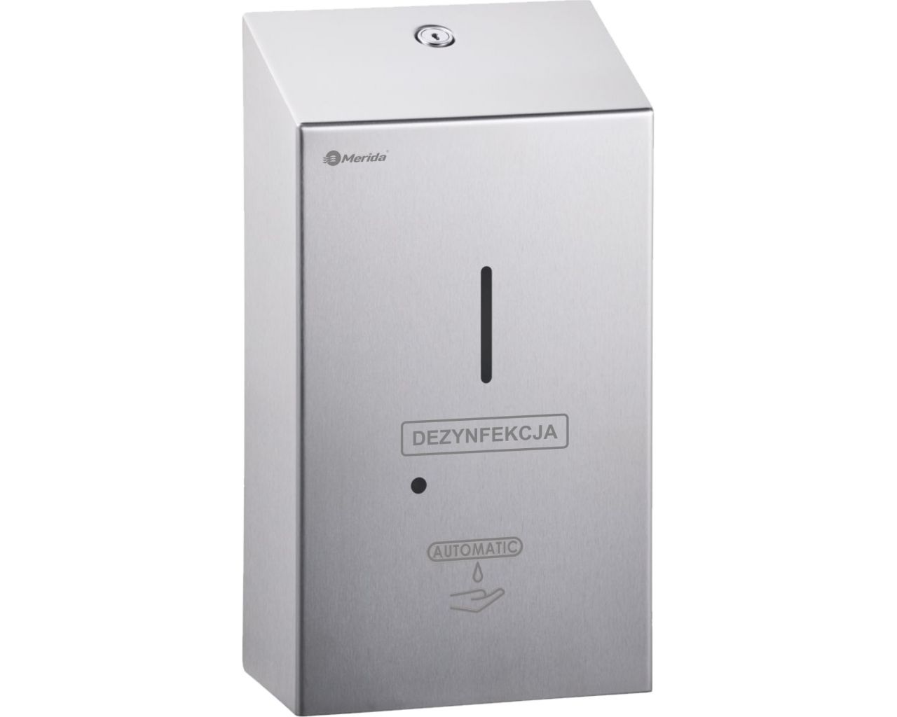 DSM409 Бесконтактный автоматический распылитель дезинфицирующего средства для одноразовых картриджей 1000 мл, STELLA, матовая сталь Merida 