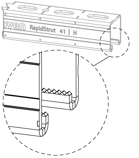 65018667 BIS RapidStrut® Профили монтажные (BUP1000) подвешивание и поддержка walraven  - Вид №2