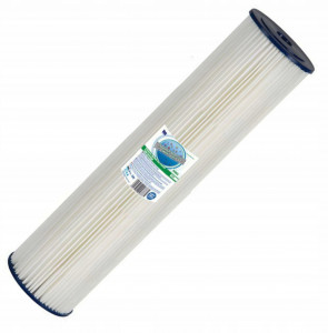 Картридж "гармошечного типа" 20ВВ - 20 мкм (полиэстер, многократного использования, для холодной воды) Aquafilter FCCEL20M20B, 641