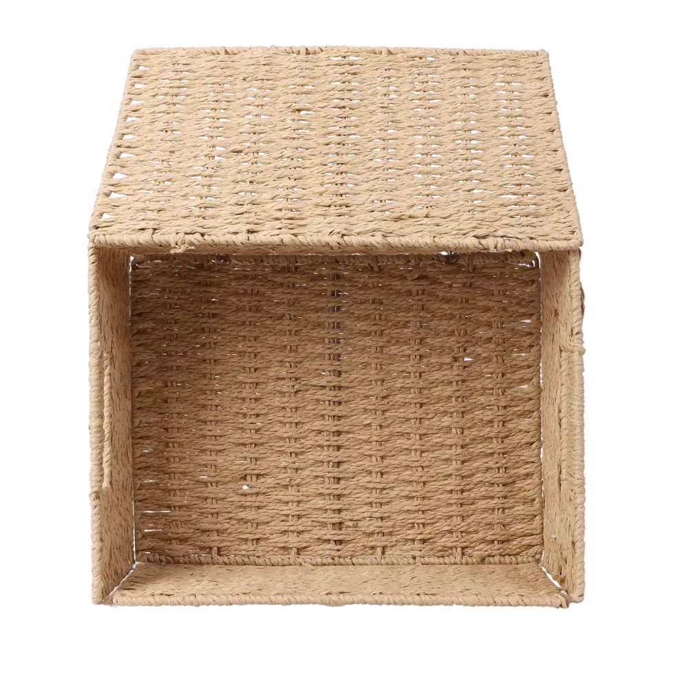 Корзина с крышкой Konsensa 31x23x15 см бумага цвет бежевый 89439459 STLM-2064768  - Вид №3