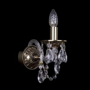 Бра Bohemia Ivele 1610/1/GB BOHEMIA IVELE СВЕЧА 078571 Золото;прозрачный