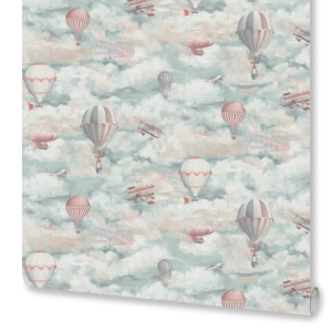 Обои флизелиновые Monte Solaro Balloon зелёные 1.06 м 9070-04