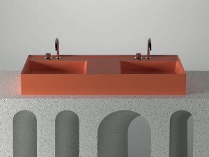 Прямоугольная двойная раковина