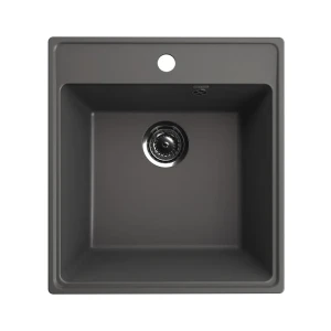 90755992 Врезная мойка Ulgran Forte 460-09 46x50x20 см искусственный камень цвет серый STLM-1515239