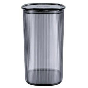 Банка для сыпучих продуктов Esprado Nube 1.6 л стекло цвет серый