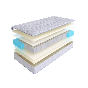 90956742 Матрас SkySleep ENJOY DOUBLE FOAM S1000 150x185 см независимый пружинный блок, двуспальный, ортопедический STLM-1538143
