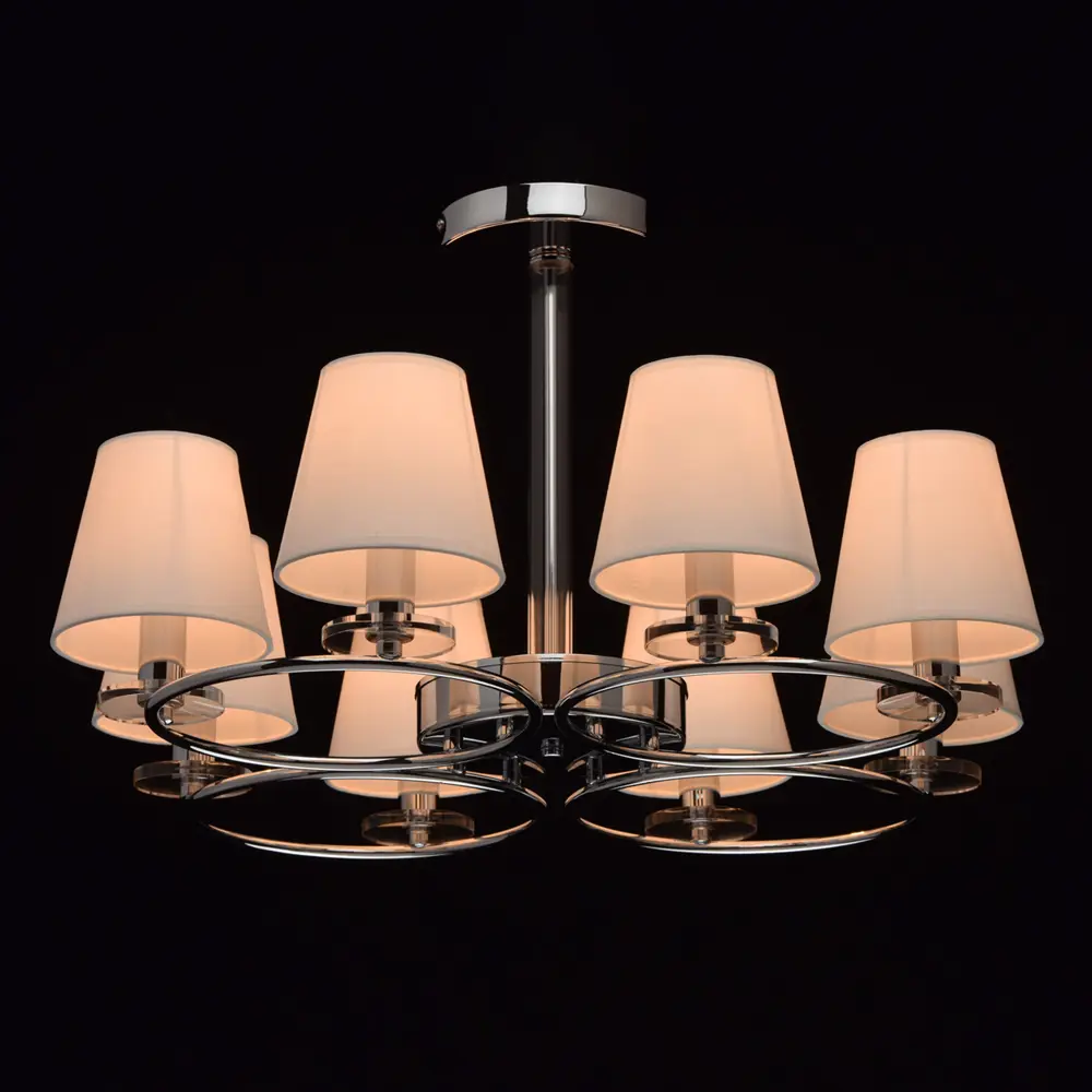 Люстра потолочная «Онтарио», 8 ламп, 16 м², цвет белый MW-Light STLM-2007585 - Вид №1