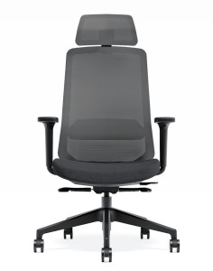 Тканевое регулируемое по высоте кресло с откидывающейся спинкой с колесами