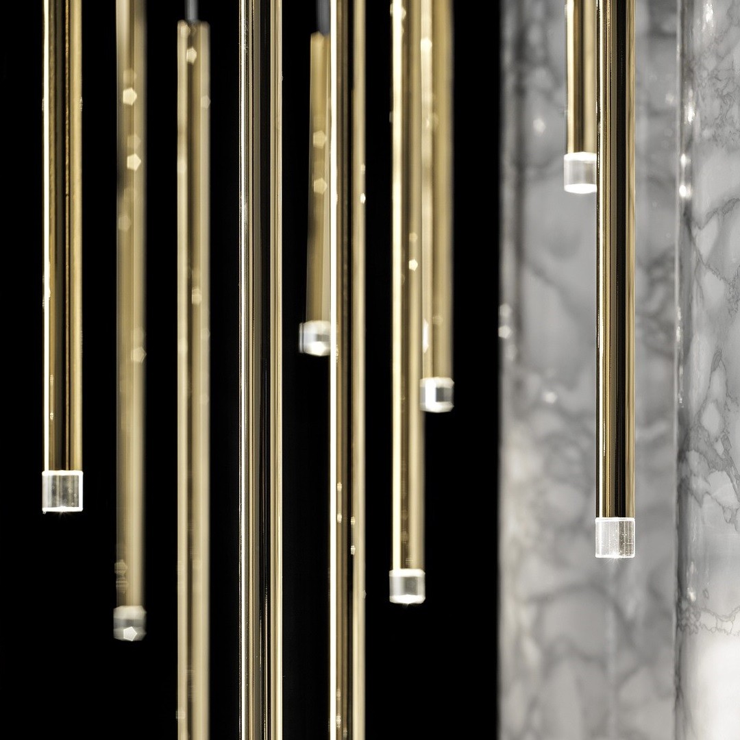 Studio Italia Design A-Tube nano small 158020 золото светильник подвесной 118438 - Вид №2