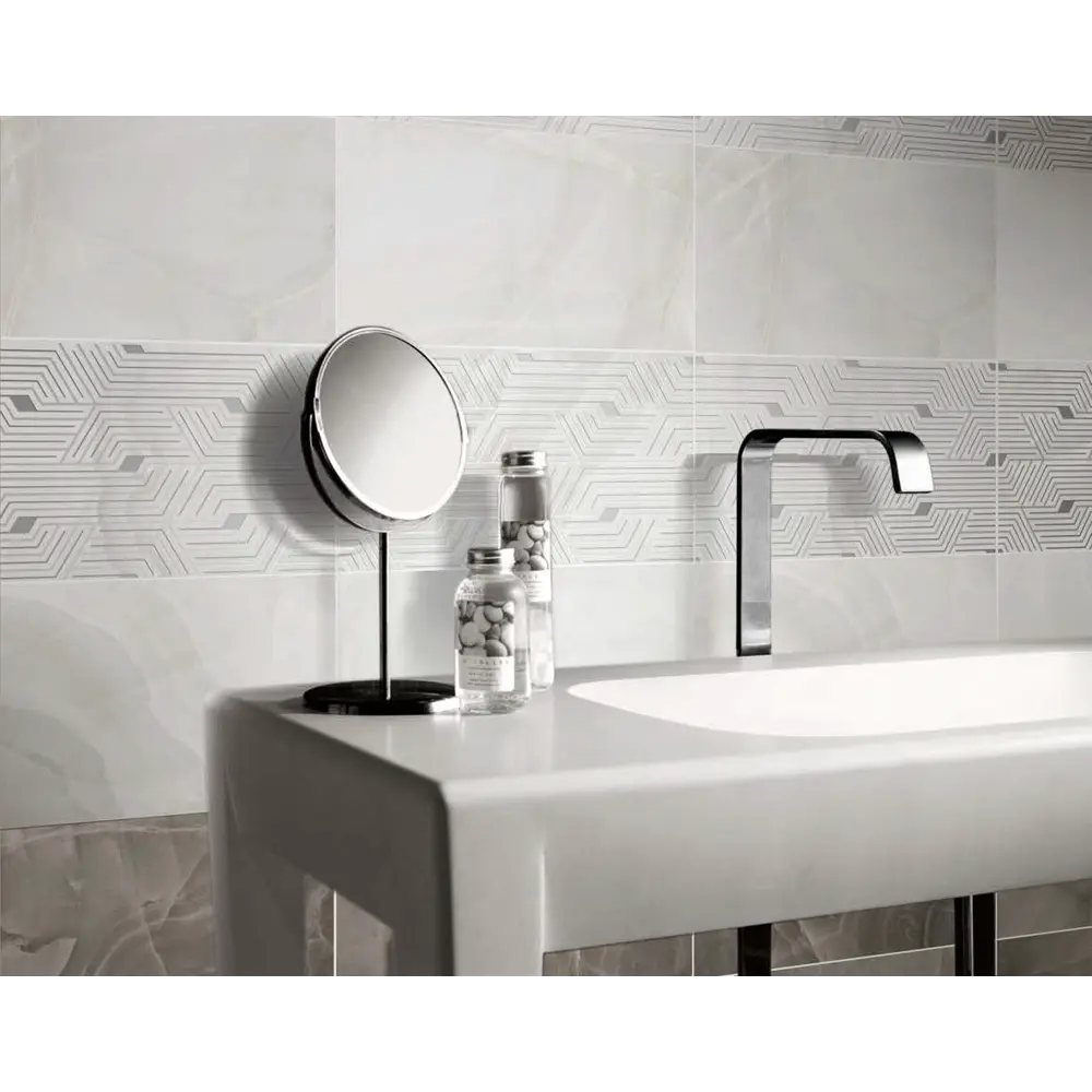 Плитка настенная Axima Комо 25x50 см 1.25 м² цвет светло-серый STLM-2186182 - Вид №4