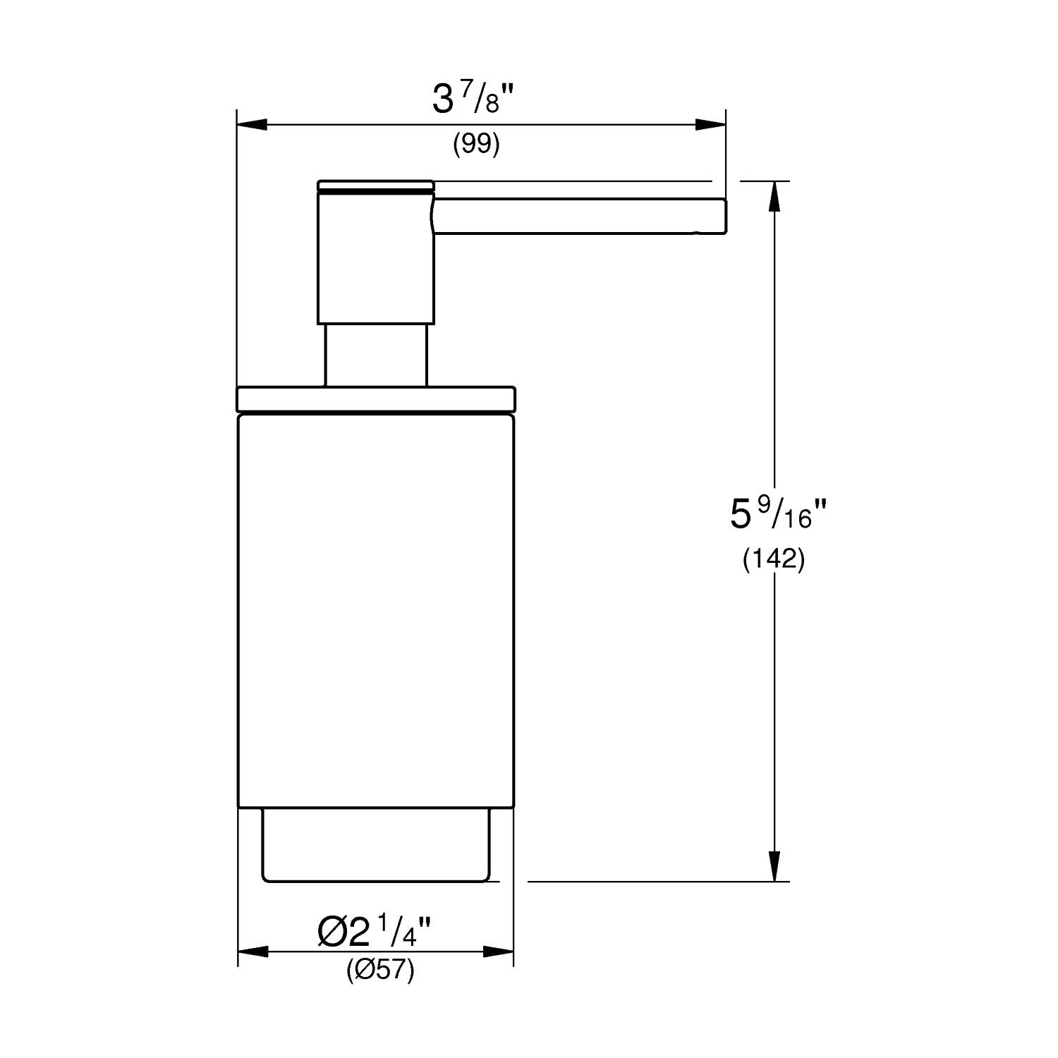 Дозатор жидкого мыла GROHE Selection, холодный рассвет глянец (41028GL0) - Вид №1