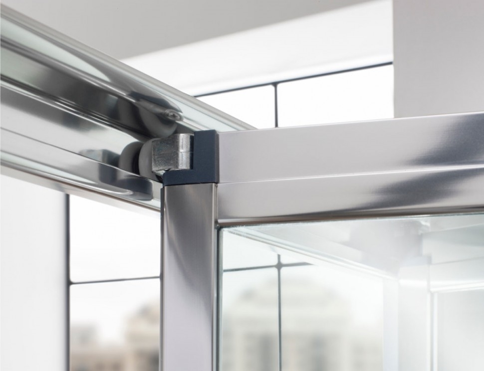 Дверь Bifold 900mm с боковым экраном 900mm Britton Burlington EBFSC0900, ESPSC0900  - Вид №4