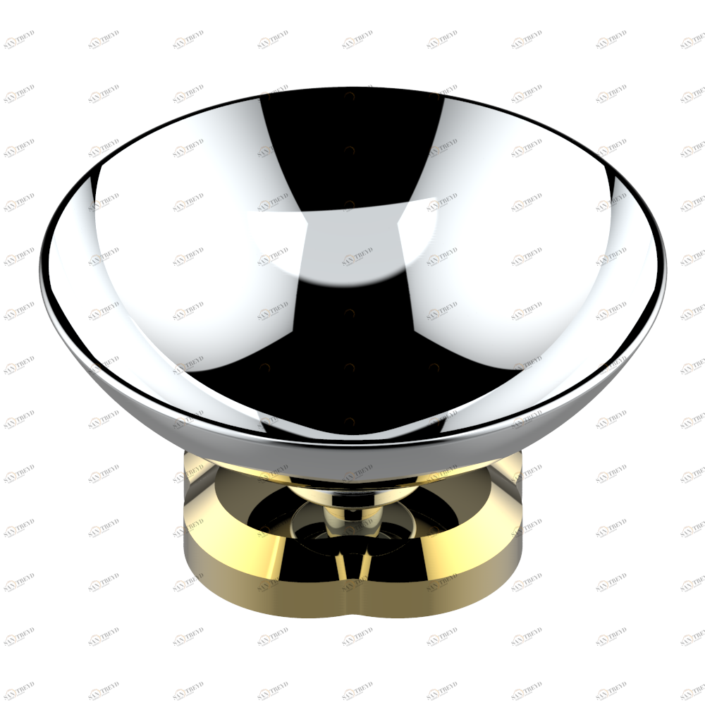 A7D-544 Мыльница на подставке, диаметр : 100 мм Thg-paris Capucine фиолетовый с золотым декором Хром/золото A7D-544 CAT.A