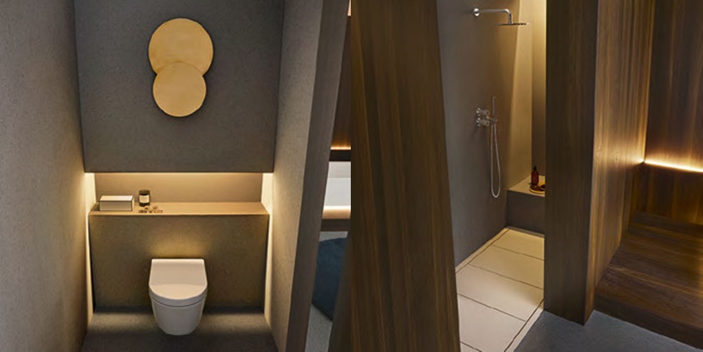 Комбинация ванной комнаты P104 в отделке Step 63 Milltek/Rovere Termocotto MILLDUE PURO PURO104 - Вид №3