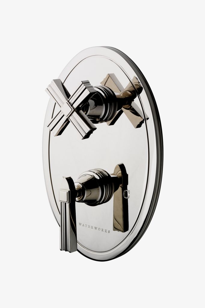 BDTH58 Термостатическая ручка с металлической ручкой Boulevard с металлической перекрестной ручкой Waterworks