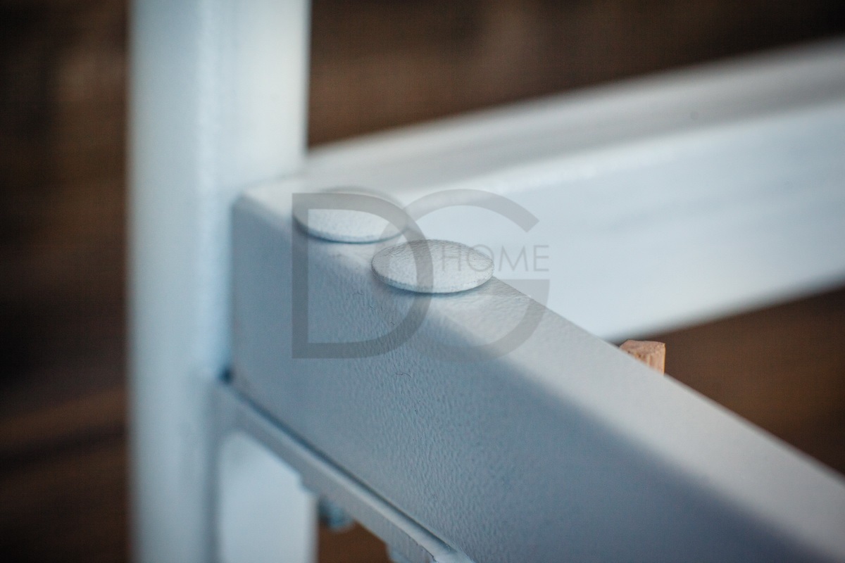 Кованая двуспальная кровать 180х200 с двумя спинками белая "Сандра" FRANCESCO ROSSI САНДРА 134665 Белый  - Вид №2