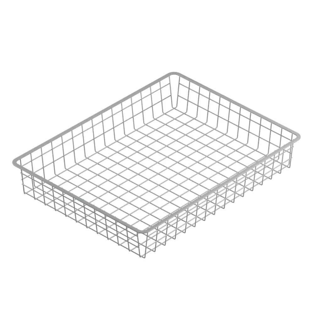 Корзина проволочная для системы Larvij 55.5x41x8.5 см цвет алюминий 89370193 STLM-2126751 