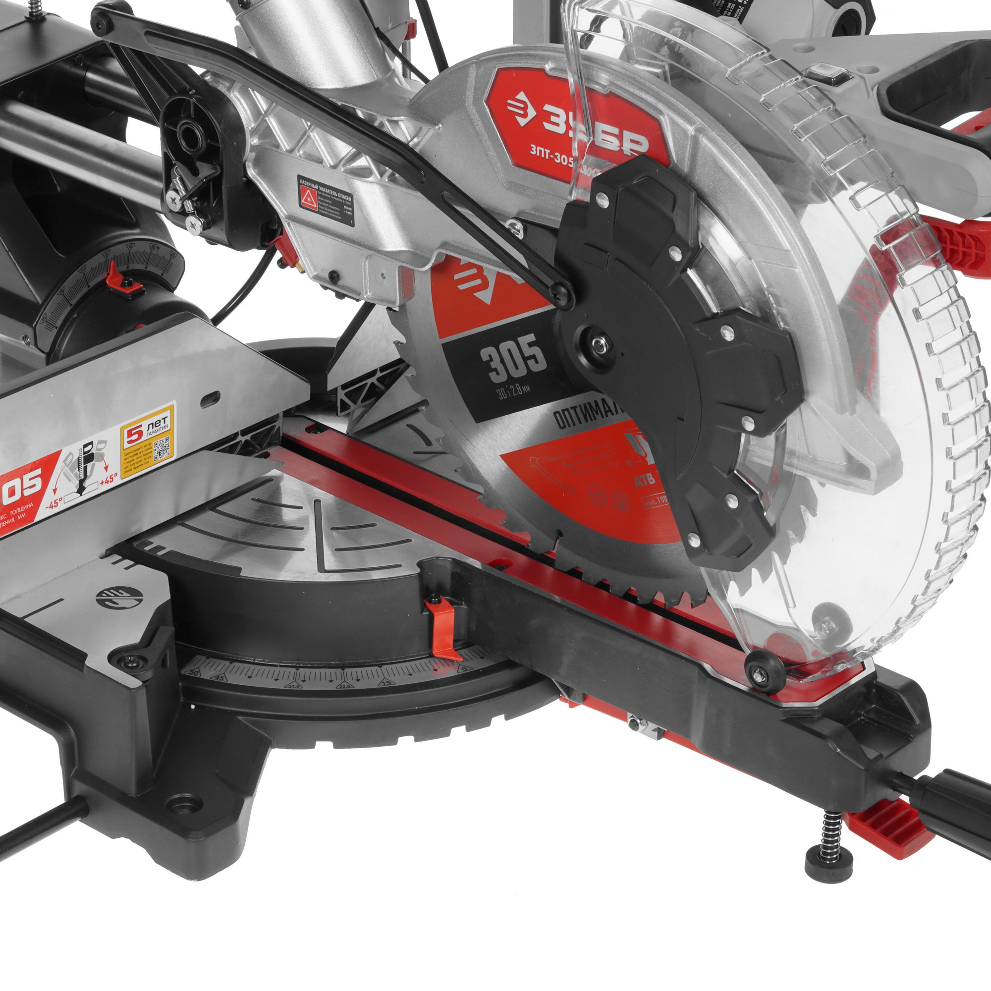 Торцовочная пила  Зубр ЗПТ-305-1800 ПЛ 8164211 STDN-0076654 - Вид №6