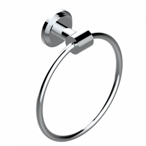 G2J-504N Полотенцедержатель-кольцо-Ø 180 мм одинарное Thg-paris Faubourg - белый фарфор - с рукоятками Хром
