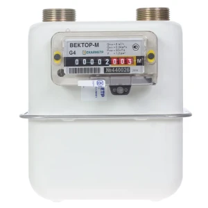 Счётчик для газа Вектор 4 диафрагменный правый 82000382 STLM-2194101