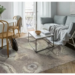 91590156 Ковер Agnella Isfahan Bellona heather прямоугольный 160x240 см шерсть STLM-1027919