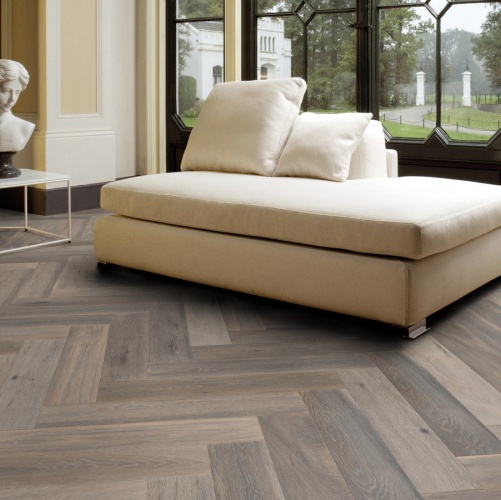 Паркет Ёлка Solidfloor New classic Кэнтрбери Дуб Натур с брашью (Текстурированная) 610х122 мм 1194938 - Вид №23