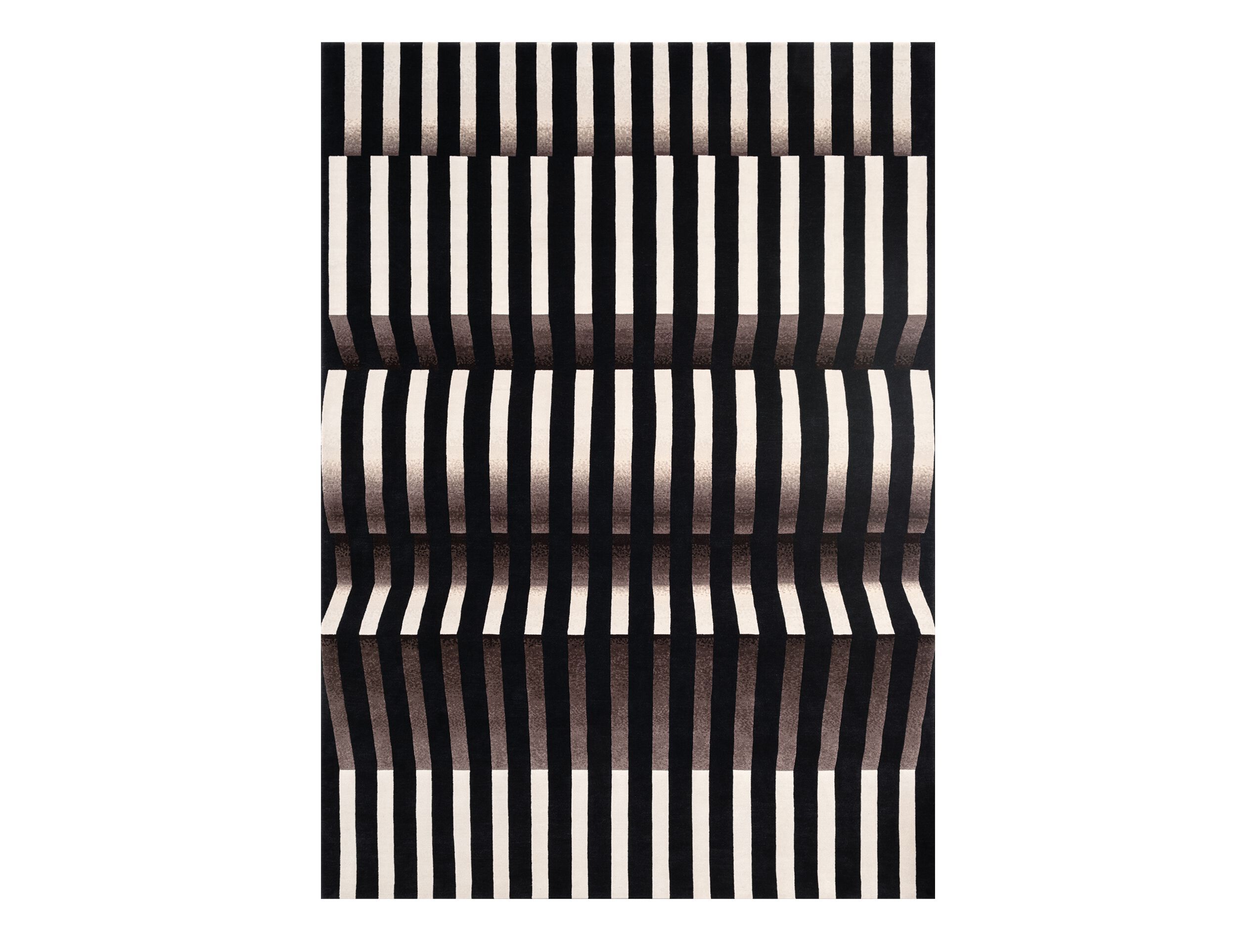 Прямоугольный шерстяной ковер ручной работы Tapis Rouge космический обман ARCH-00144566