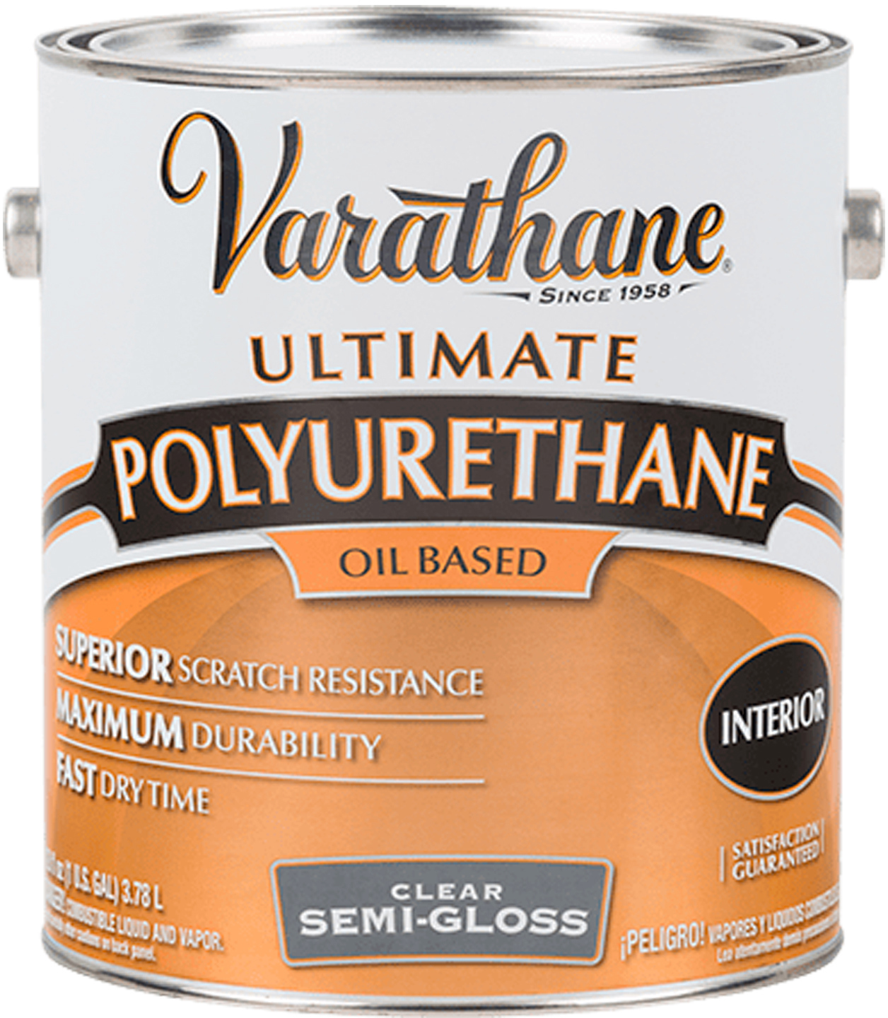 90300658 Лак по дереву Urethane цвет прозрачный полуглянцевый 3.78 л STLM-0174825 VARATHANE