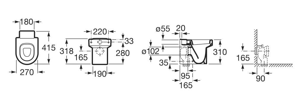Напольный детский фарфоровый туалет Roca Happening ARCH-00149418 - Вид №2