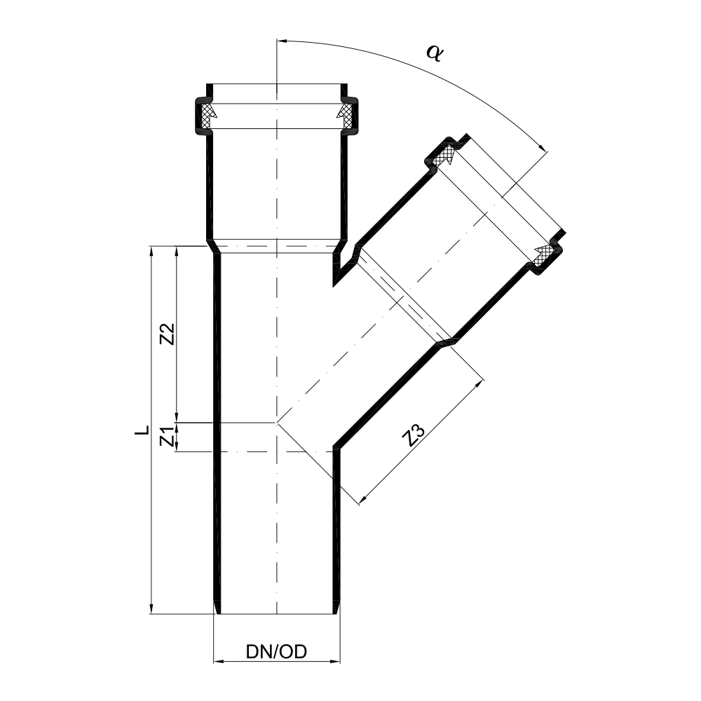 02212 Тройники Tece  - Вид №1
