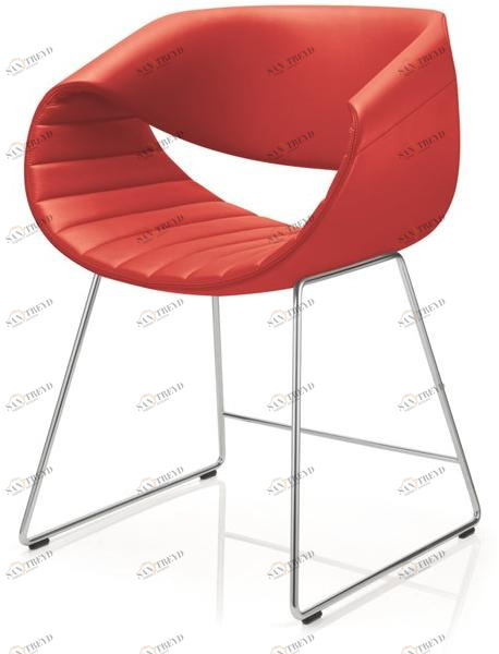 ZÜCO Кожаное кресло с салазками и подлокотниками Little perillo Pt 692