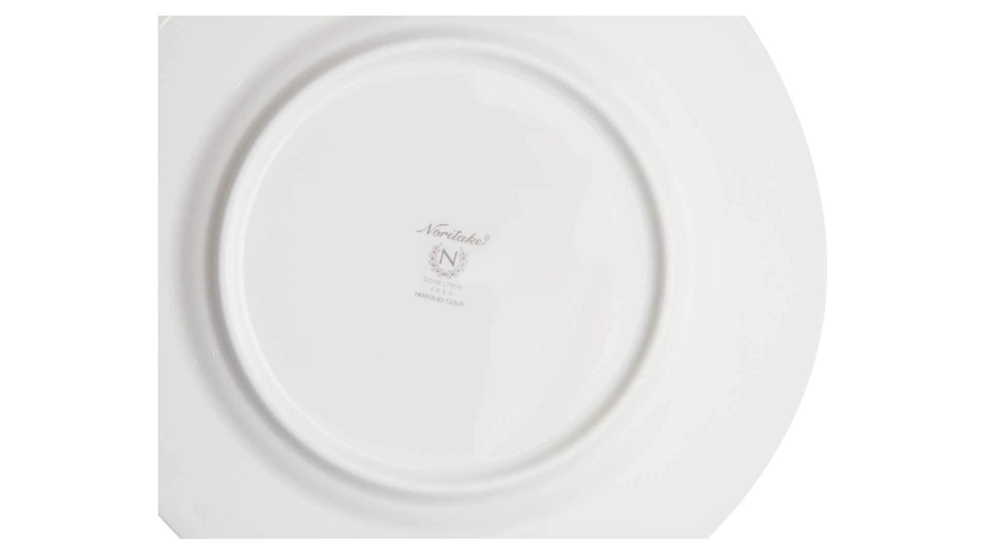 10628672 Noritake Тарелка закусочная Noritake "Трефолио,золотой кант" 22см Фарфор костяной  - Вид №3
