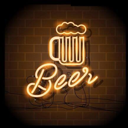 Б0040130 Картина на холсте с LED подсветкой Beer FP00281, 40*40 см (6/162) Innova