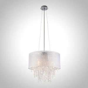 Подвесная люстра Eurosvet Grace 10070/5 хром/белый Strotskis EUROSVET GRACE 186773 Белый