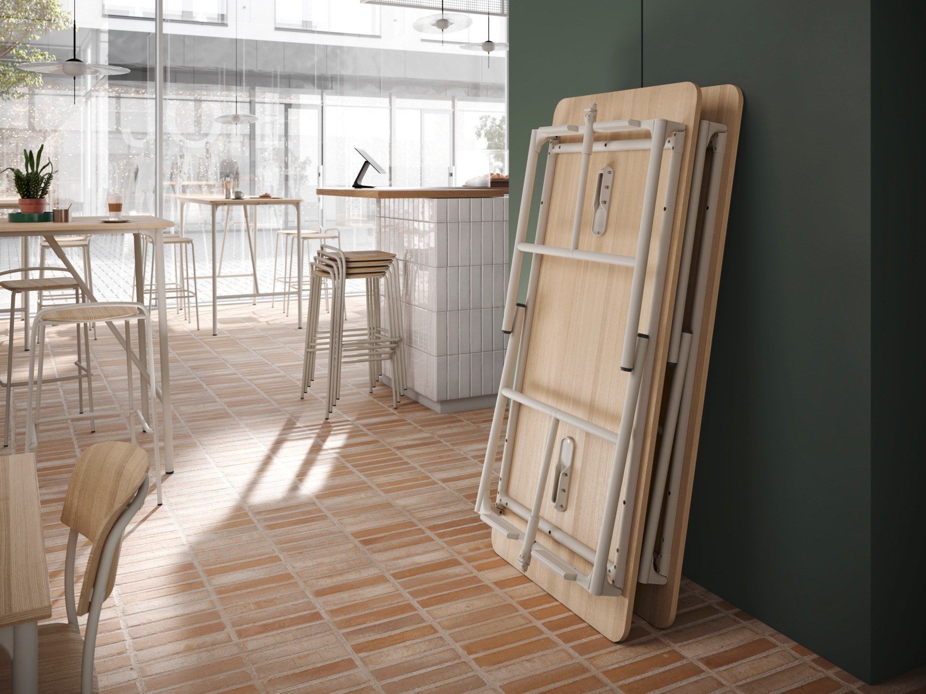 Прямоугольный складной стол HPL Brunner nate s ARCH-00145521 - Вид №2