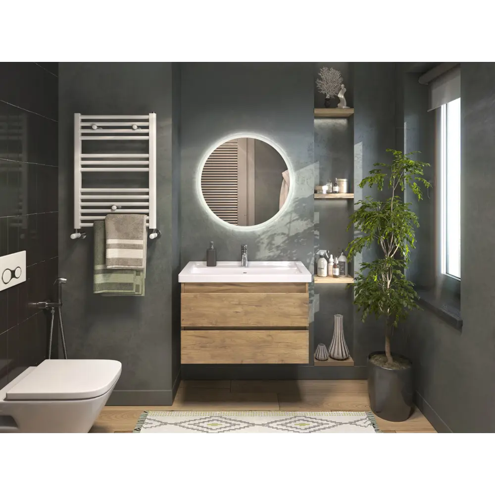 Зеркало VIGO Matteo Comfort с LED-подсветкой и антизапотеванием 89359107 STLM-1575378 - Вид №1