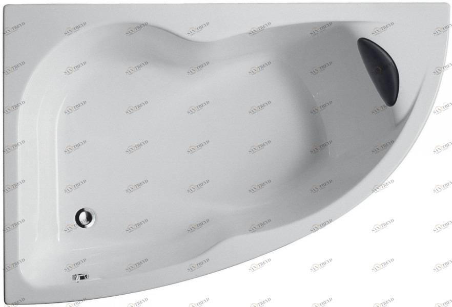 E5BC1170-00 Система luxe, угловая гидромассажная ванна, левосторонняя Jacobdelafon MICROMEGA DUO Santreyd