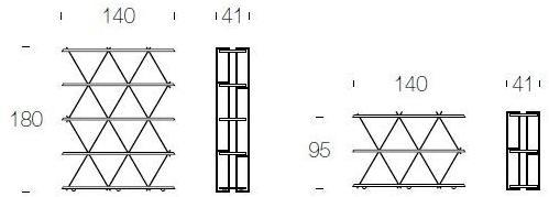 Tonin Casa Открытый самонесущий двухсторонний стеллаж из дерева sun-id-1357864 - Вид №7