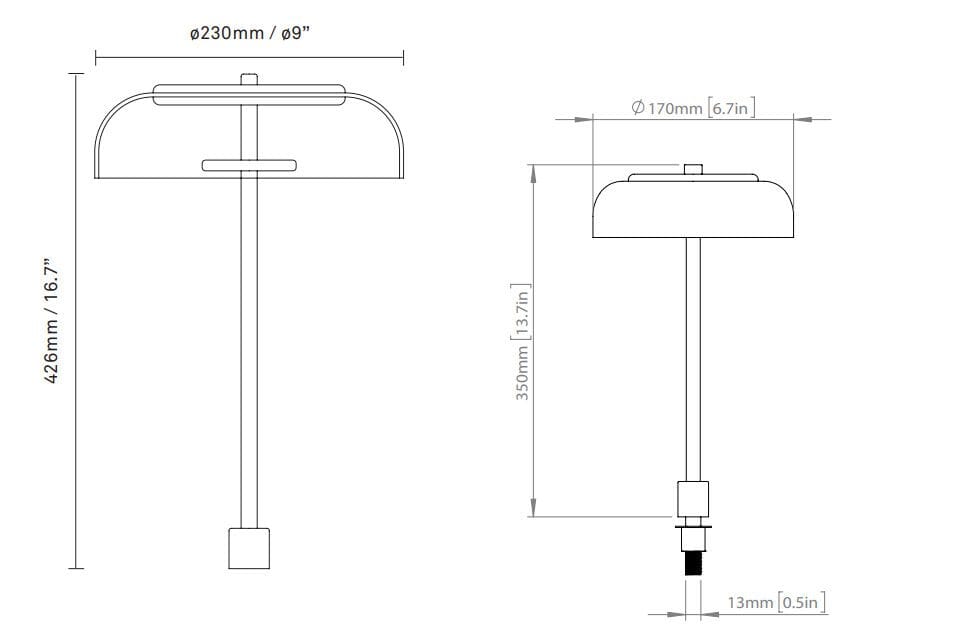 Светодиодная настольная лампа из дутого стекла Nuura Blossi ARCH-00029231 - Вид №6